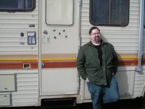 Will Harris in front of Breaking Bad RV